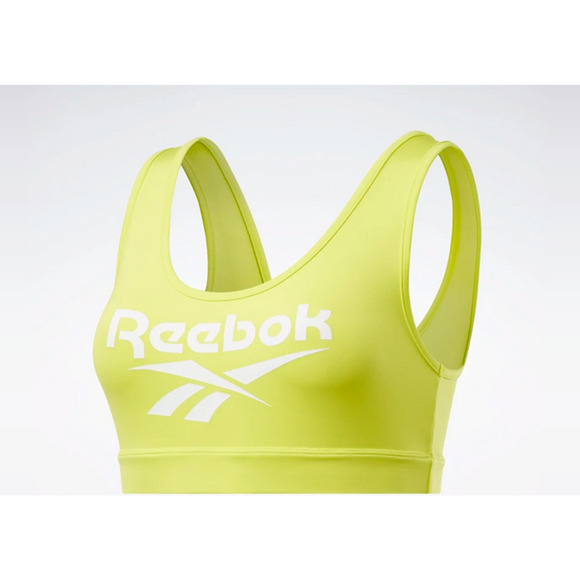 Reebok Women Classics Bralette Hero Yellow Size S - Picture 2 of 3